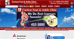 Desktop Screenshot of cortesefootandankle.com